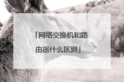 网络交换机和路由器什么区别