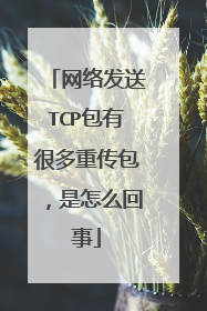 网络发送TCP包有很多重传包，是怎么回事