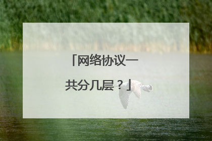 网络协议一共分几层?