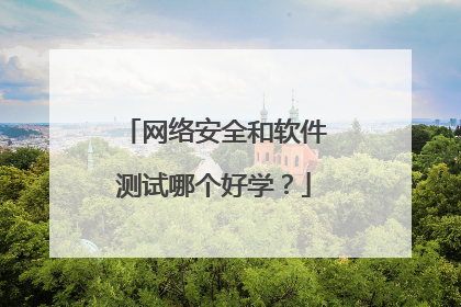 网络安全和软件测试哪个好学？