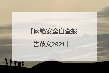 网络安全自查报告范文2021
