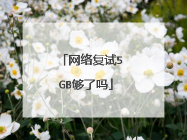 网络复试5GB够了吗