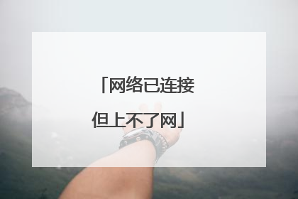 网络已连接但上不了网