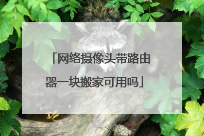 网络摄像头带路由器一块搬家可用吗