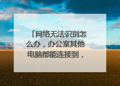 网络无法识别怎么办，办公室其他电脑都能连接到，只有我不能