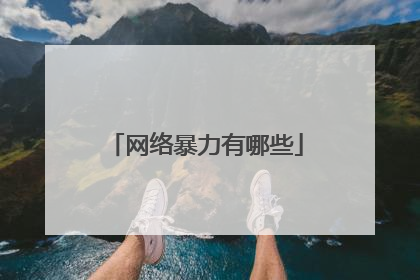 网络暴力有哪些