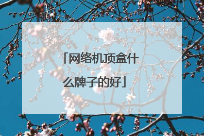 网络机顶盒什么牌子的好