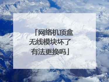 网络机顶盒无线模块坏了有法更换吗
