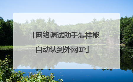 网络调试助手怎样能自动认到外网IP