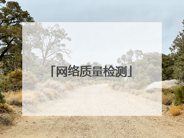 网络质量检测