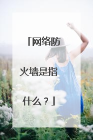 网络防火墙是指什么?