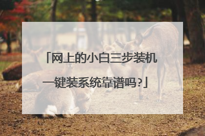 网上的小白三步装机一键装系统靠谱吗?