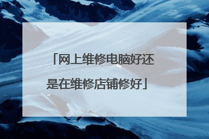 网上维修电脑好还是在维修店铺修好