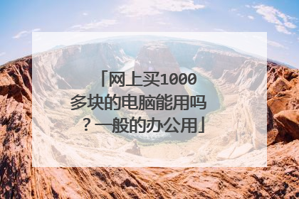 网上买1000多块的电脑能用吗?一般的办公用