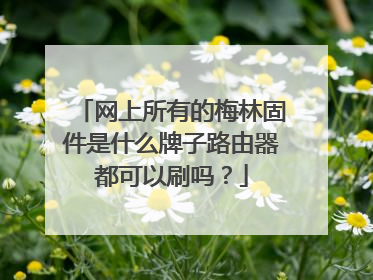 网上所有的梅林固件是什么牌子路由器都可以刷吗?