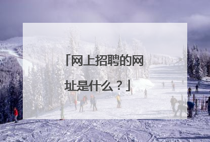 网上招聘的网址是什么?