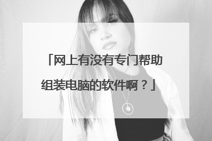 网上有没有专门帮助组装电脑的软件啊？