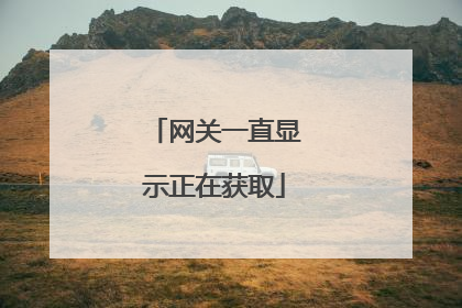 网关一直显示正在获取