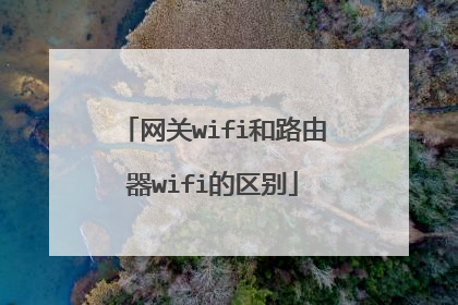 网关wifi和路由器wifi的区别