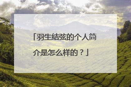 羽生结弦的个人简介是怎么样的？