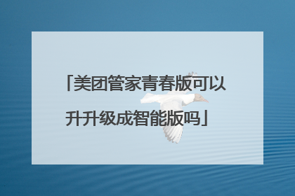 美团管家青春版可以升升级成智能版吗