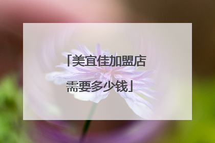 美宜佳加盟店需要多少钱