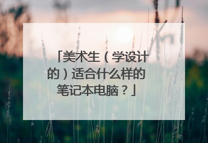 美术生(学设计的)适合什么样的笔记本电脑?
