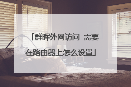 群晖外网访问 需要在路由器上怎么设置