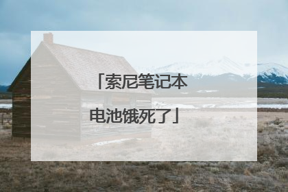 索尼笔记本电池饿死了