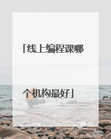 线上编程课哪个机构最好