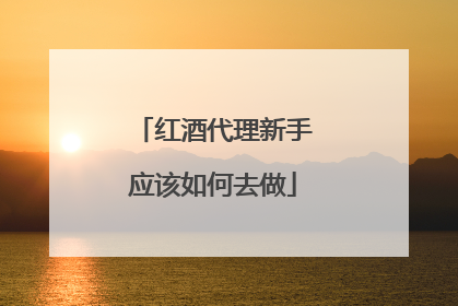 红酒代理新手应该如何去做