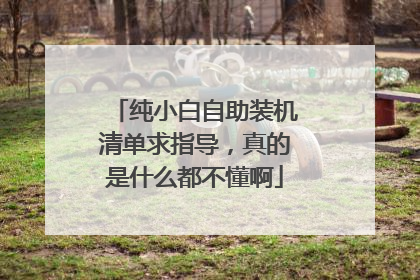 纯小白自助装机清单求指导,真的是什么都不懂啊