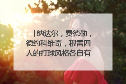 纳达尔,费德勒,德约科维奇,穆雷四人的打球风格各自有什么特点?