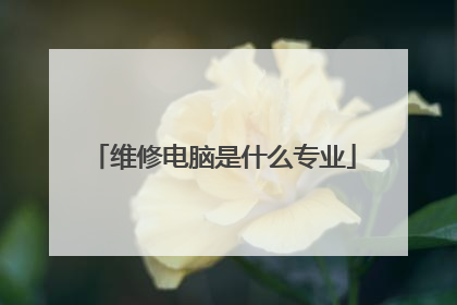 维修电脑是什么专业