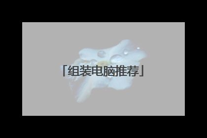 组装电脑推荐