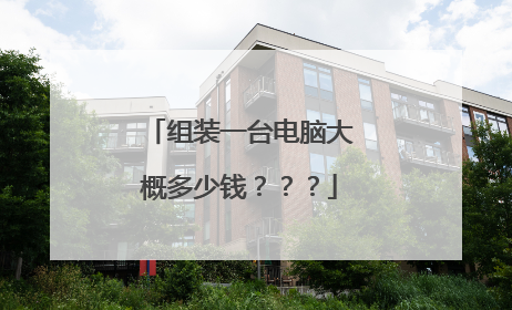 组装一台电脑大概多少钱???