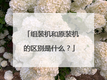 组装机和原装机的区别是什么?