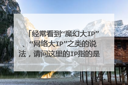 经常看到“魔幻大IP”、“网络大IP”之类的说法,请问这里的IP指的是什么?怎么理解?