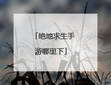 绝地求生手游哪里下