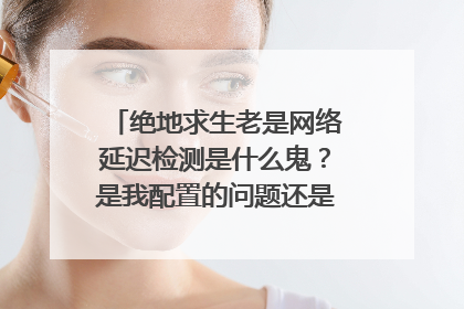 绝地求生老是网络延迟检测是什么鬼？是我配置的问题还是网络问题啊？