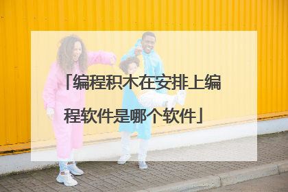 编程积木在安排上编程软件是哪个软件