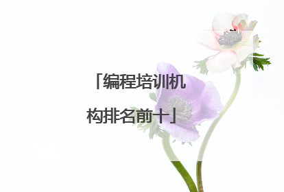 编程培训机构排名前十