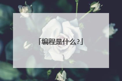 编程是什么?
