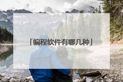 编程软件有哪几种