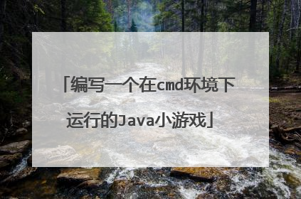 编写一个在cmd环境下运行的Java小游戏