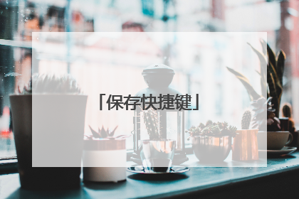 保存快捷键