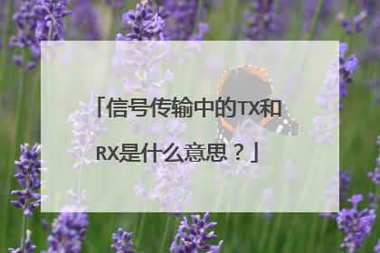 信号传输中的TX和RX是什么意思?