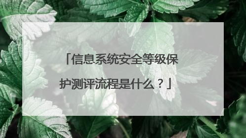 信息系统安全等级保护测评流程是什么?