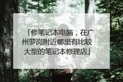 修笔记本电脑,在广州萝岗附近哪里有比较大型的笔记本修理店