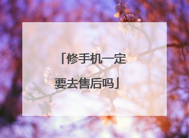修手机一定要去售后吗